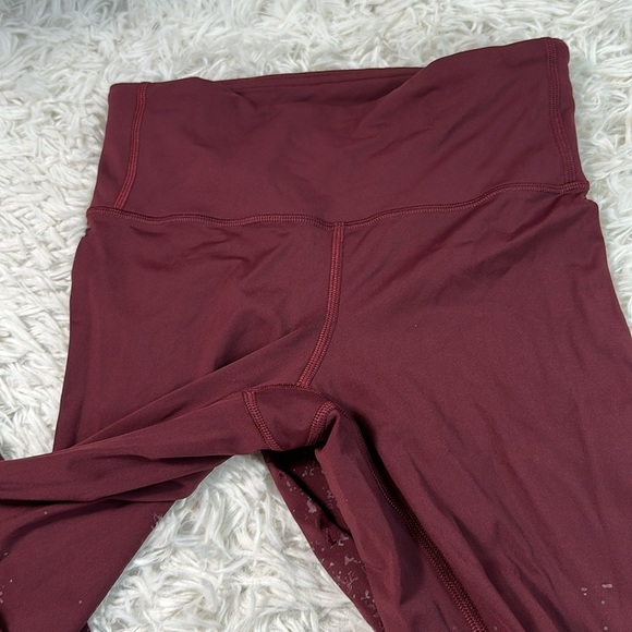 Lululemon Speed Wunder Mid-Rise Tight 28" *Speckle Shine Garnet / Garnet - Picture 2 of 6